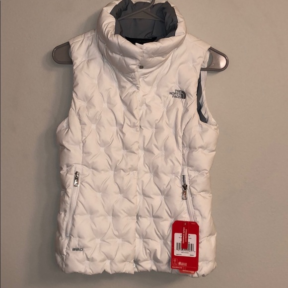 The North Face Jackets Coats Mwt The North Face White Puffer Vest Xs Poshmark
